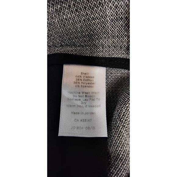 Talbots Newport Curvy Straight Leg Herringbone Gray Dress Pants Size 6P - Picture 7 of 8